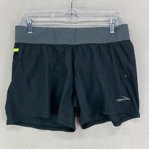 BROOKS Cascadia 5" Running Shorts Womens Large‎ Charcoal Marathon Training Gym